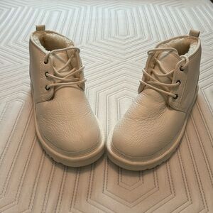 Men's White UGG Fluffy Boots